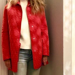 Red Hilary Radley car coat -XS